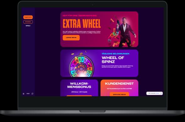 Wheelz Casino Desktop